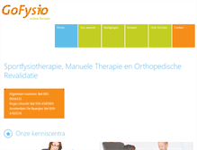 Tablet Screenshot of gofysio.nl